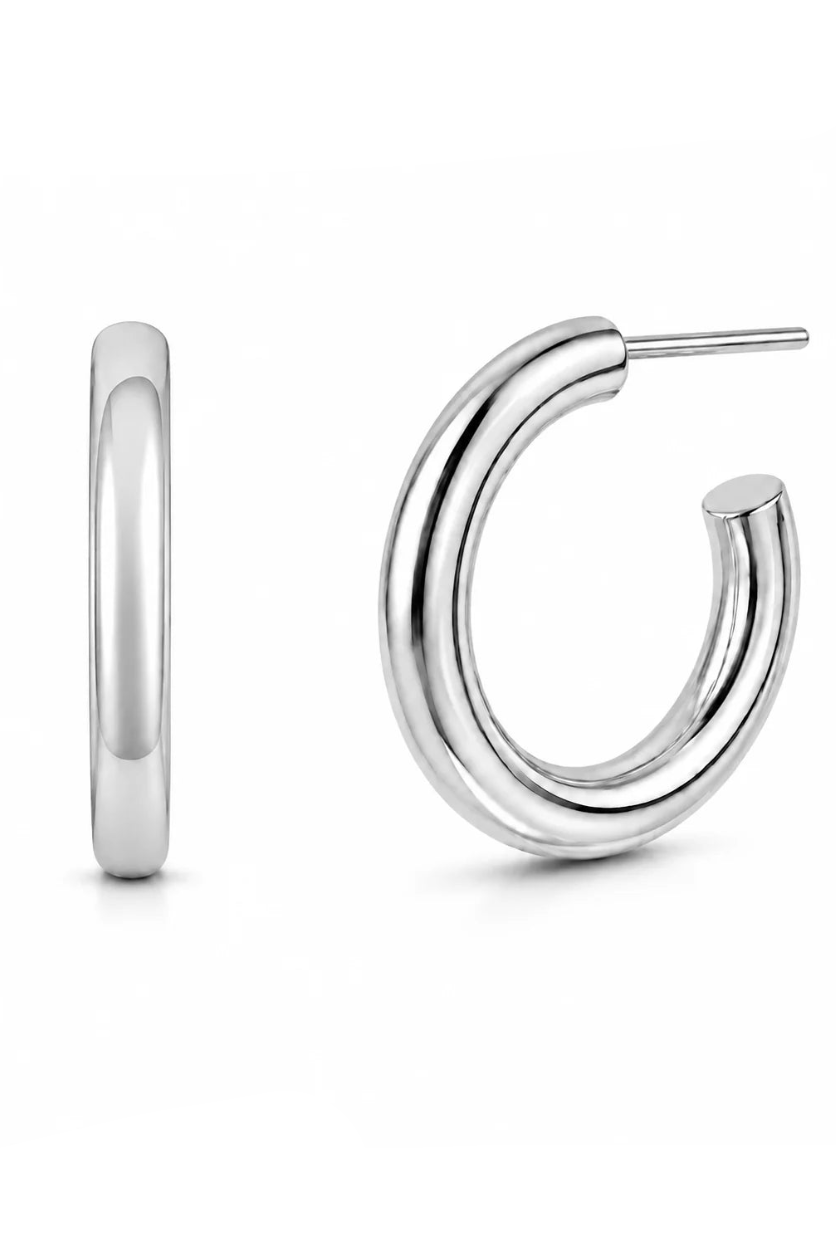 Ellie Vail Flora Medium Hoop Earring