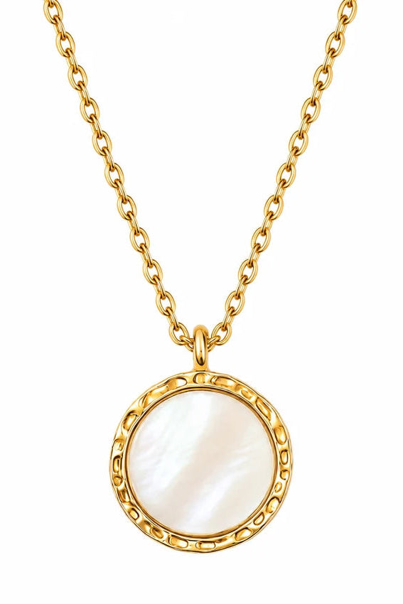Ellie Vail Alba Mother Of Pearl Pendant Necklace