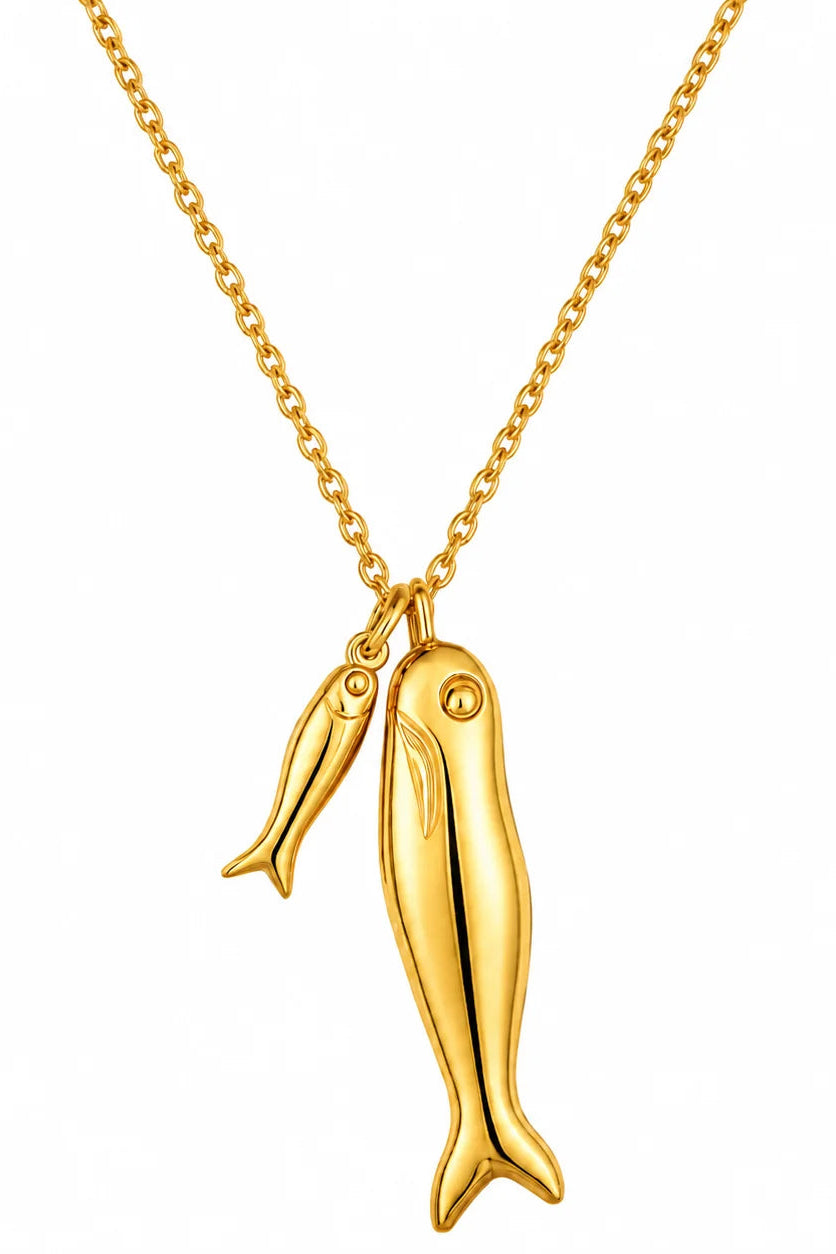 Ellie Vail Clifton Double Fish Necklace
