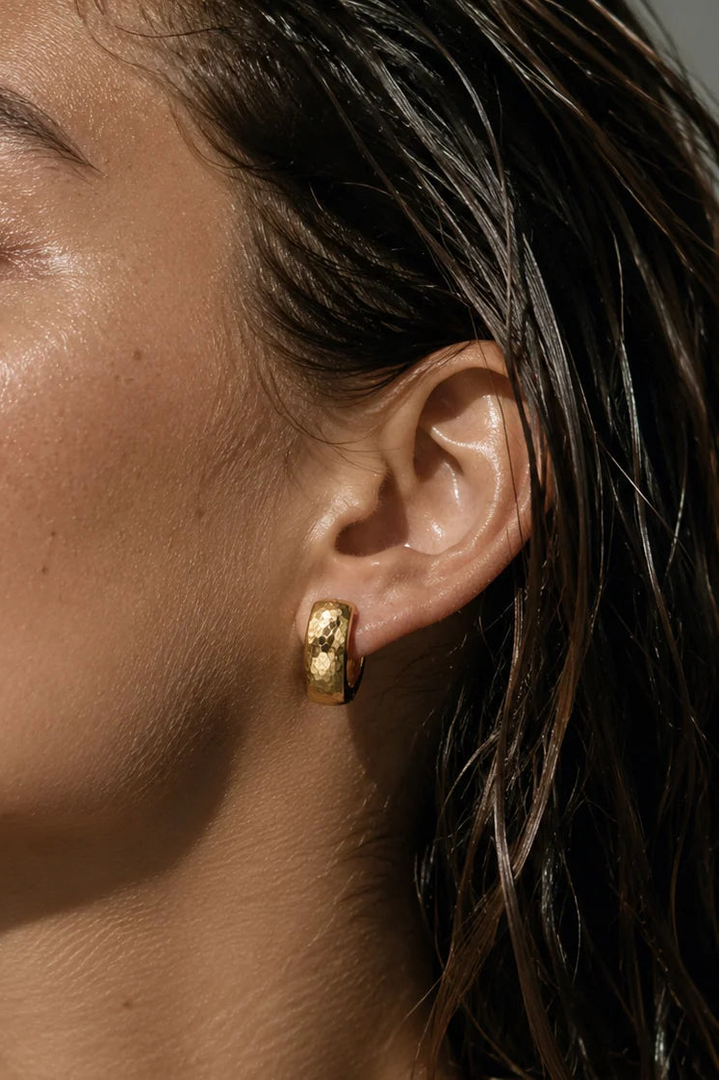 Ellie Vail Brennan Hammered Mini Hoop Earring
