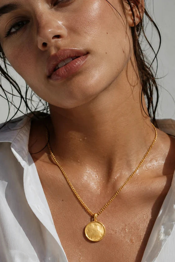 Ellie Vail Catherine Blank Medallion Pendant Necklace