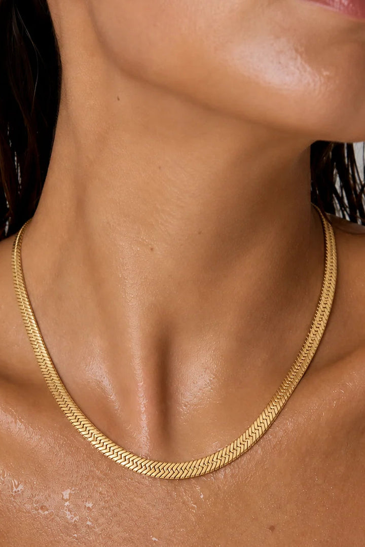 Ellie Vail Paola Herringbone Chain Necklace
