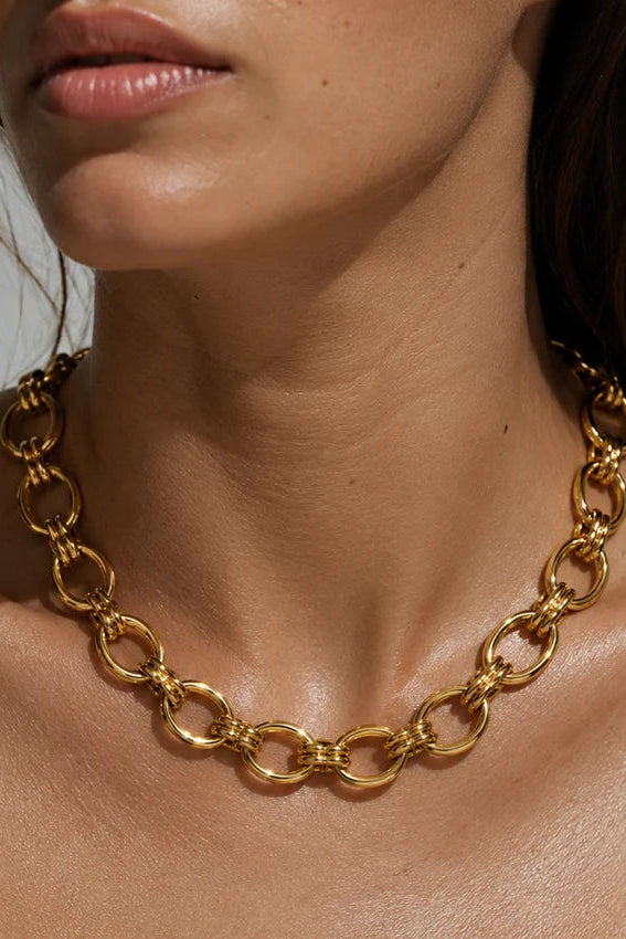 Ellie Vail Ruby Oval Chain Necklace