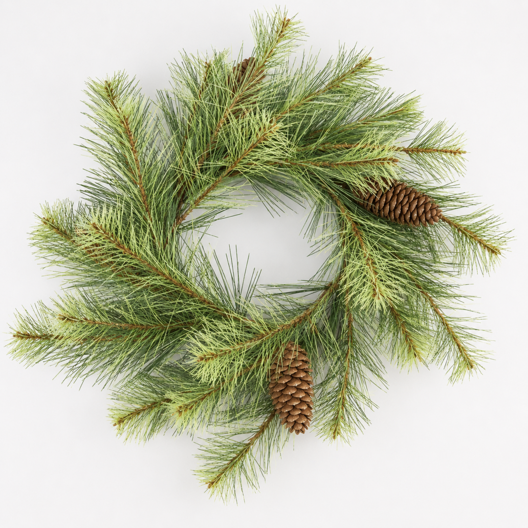 Classic Pine & Cones Candle Ring