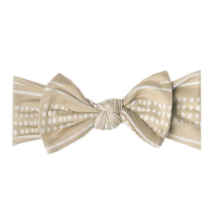 Clay Knit Headband Bow