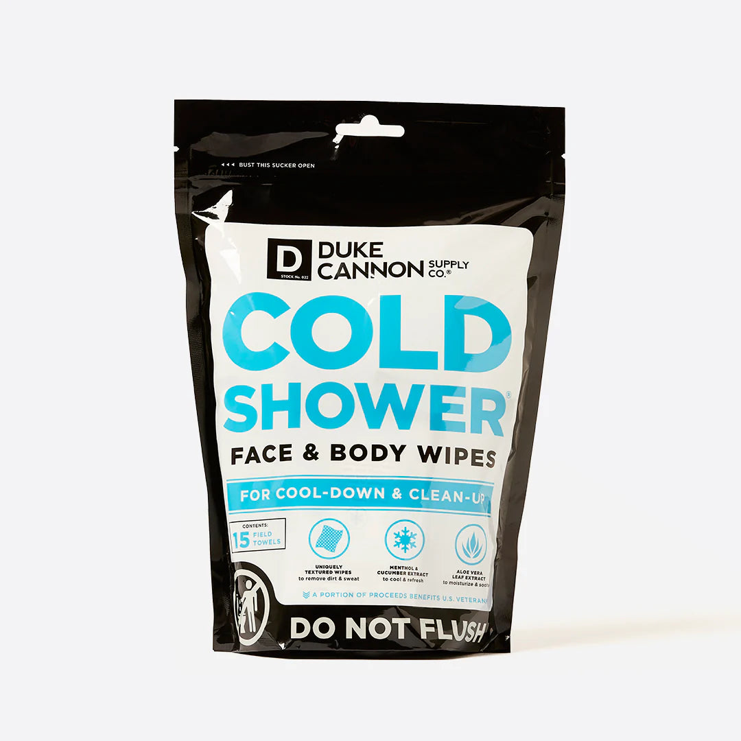 Cold Shower Cooling Field Wipes