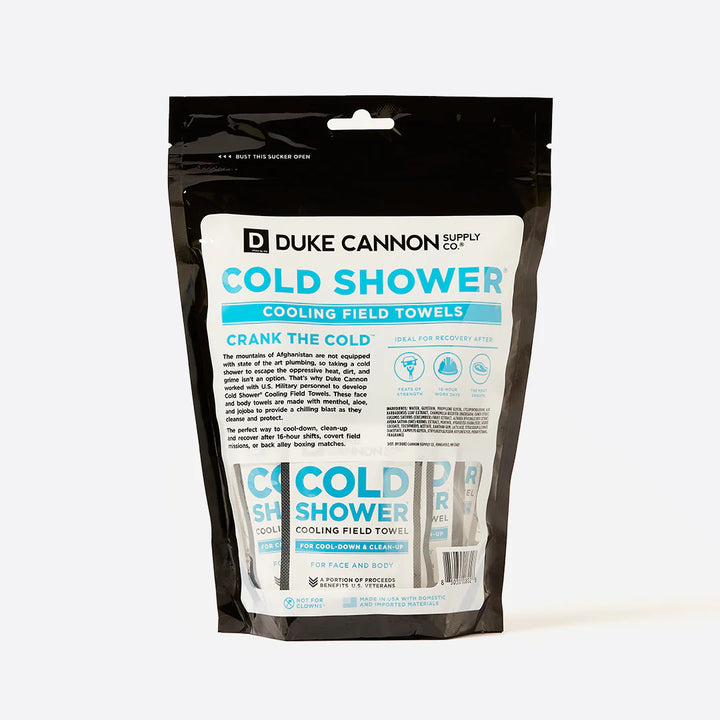 Cold Shower Cooling Field Wipes
