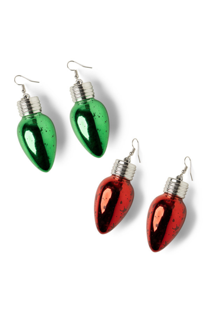 Holiday Frost Bulb Earrings