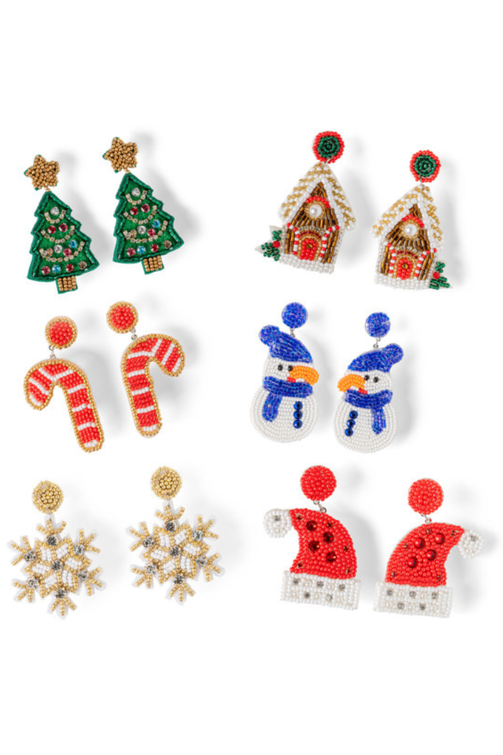 Holiday Spirit Beaded Earrings