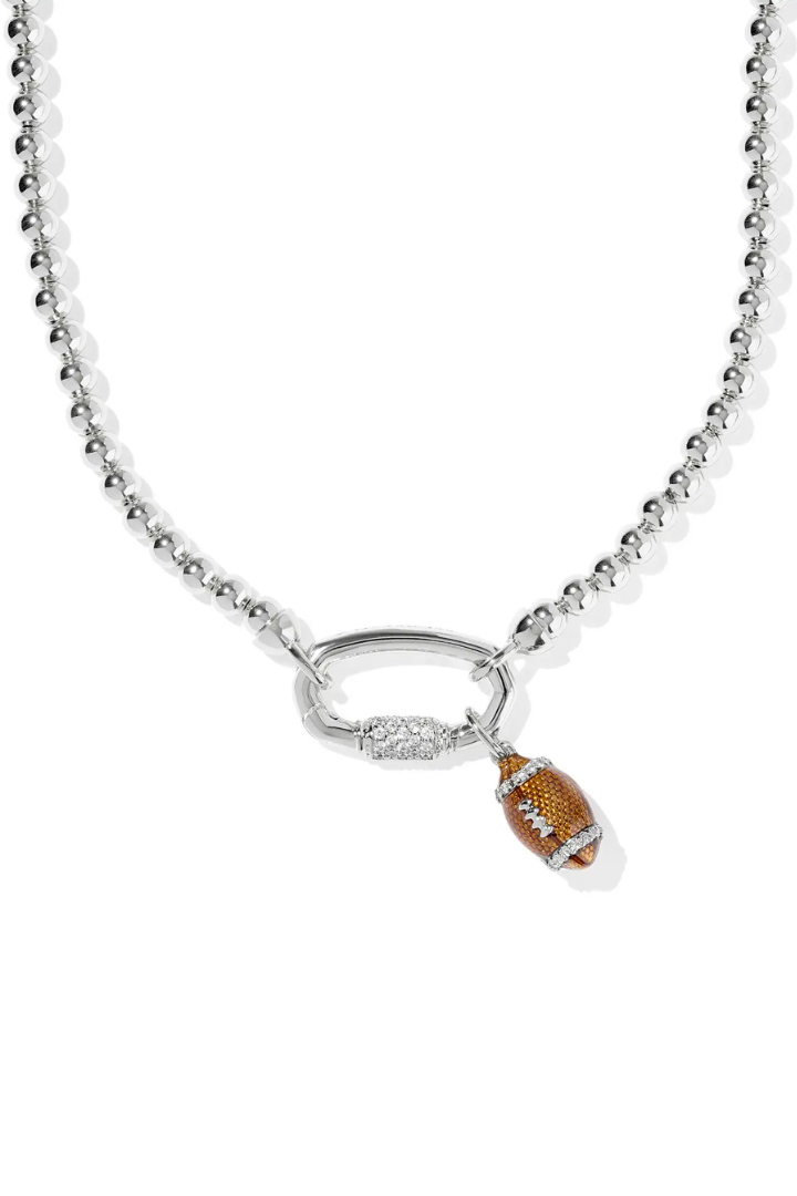 Kendra Scott Football Metal Strand Necklace