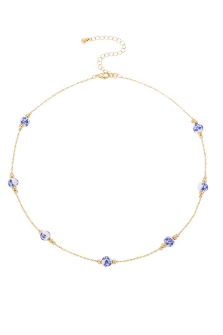 Flower Beaded Necklace