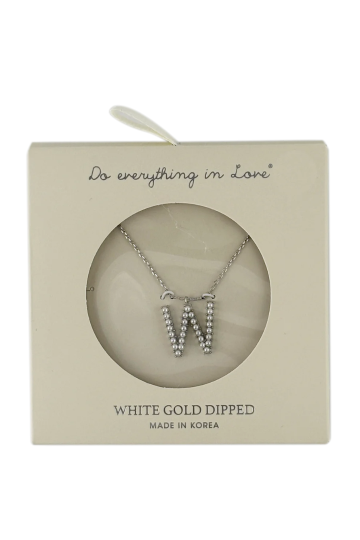 Pearl Initial Necklace