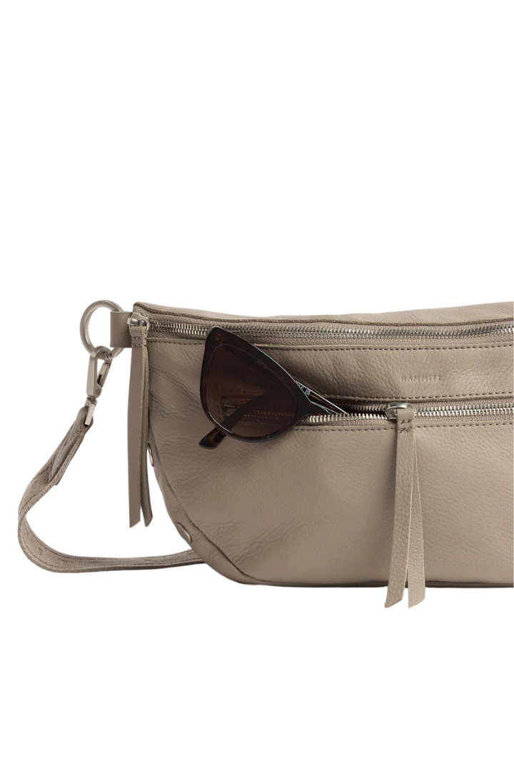 Hammitt Charles Crossbody Lrg - Pewter Pebble/Brushed Silver