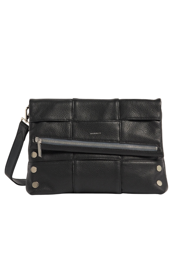 Hammitt Vip Lrg - Black Weave/Silver