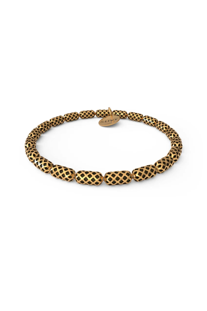 & Livy Mellow Out! Metal Stretch Bracelet