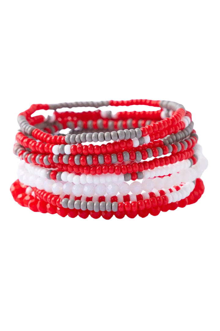 Gameday 10 Strand Strech Bracelets