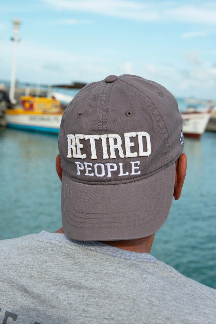 Retired People Dark Gray Hat