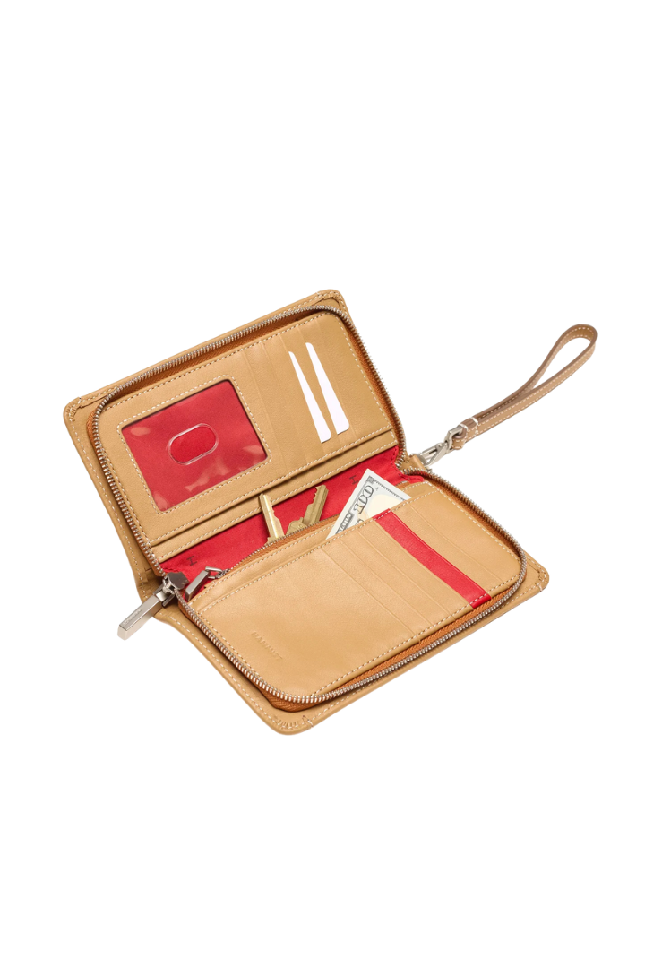 Hammitt Bryant Wallet - Oak Edge/Brushed Silver