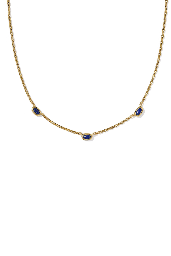 Kendra Scott Mini Elisa Three Stone Strand Necklace