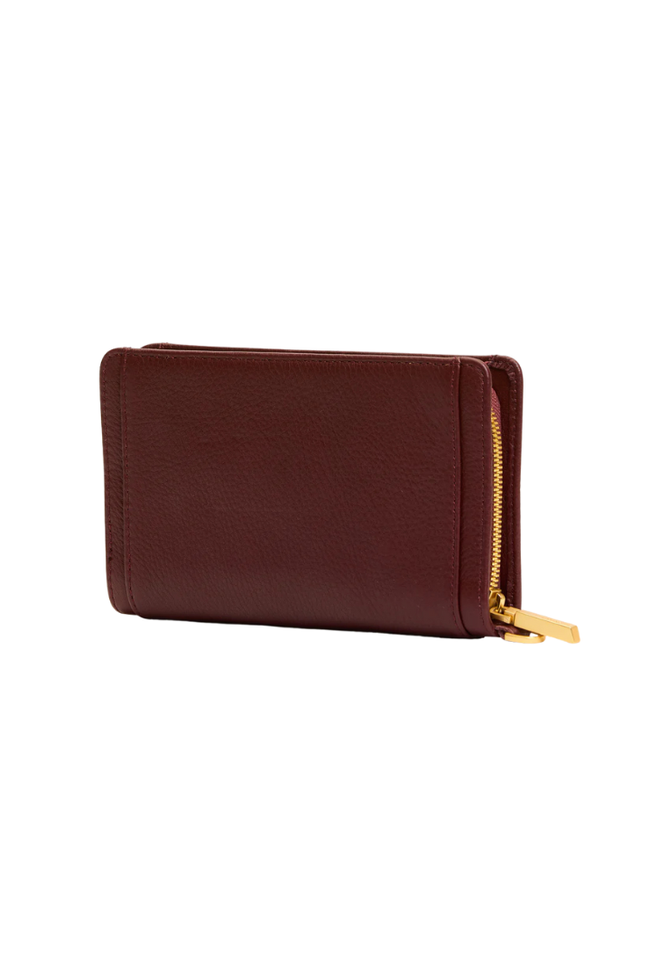 Hammitt Bryant Wallet - Cherrywood Pebble/Brushed Gold