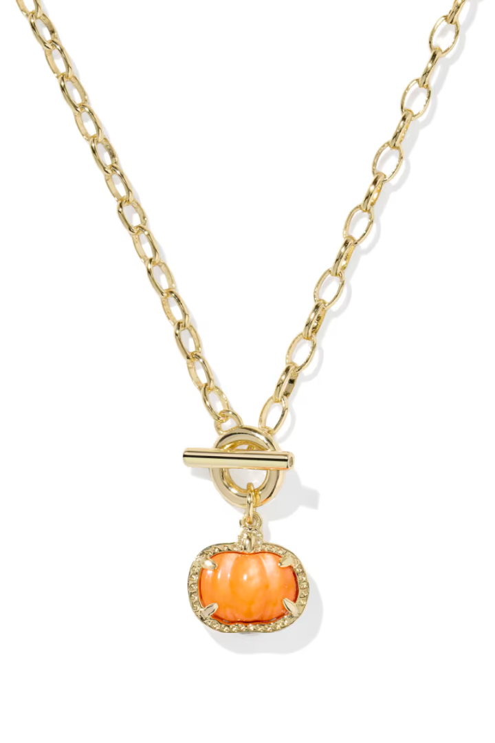 Kendra Scott Pumpkin Link And Chain Necklace