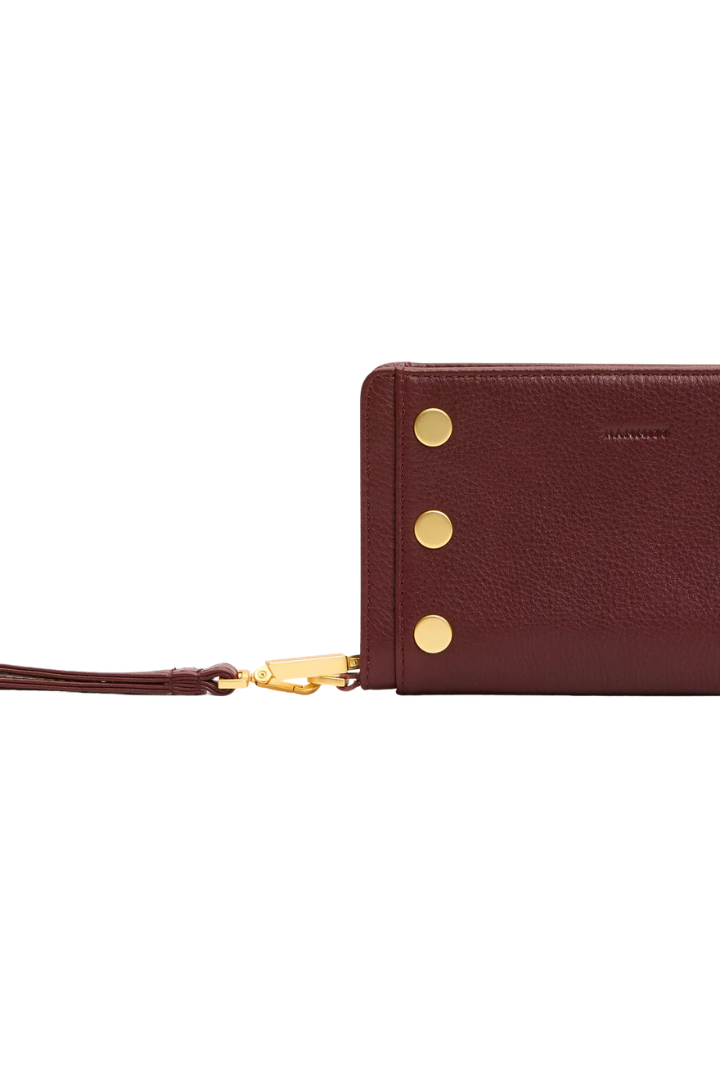 Hammitt Bryant Wallet - Cherrywood Pebble/Brushed Gold