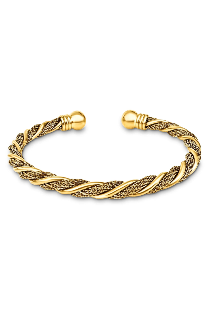 Ellie Vail - Raven Twist Mesh Cuff Bracelet