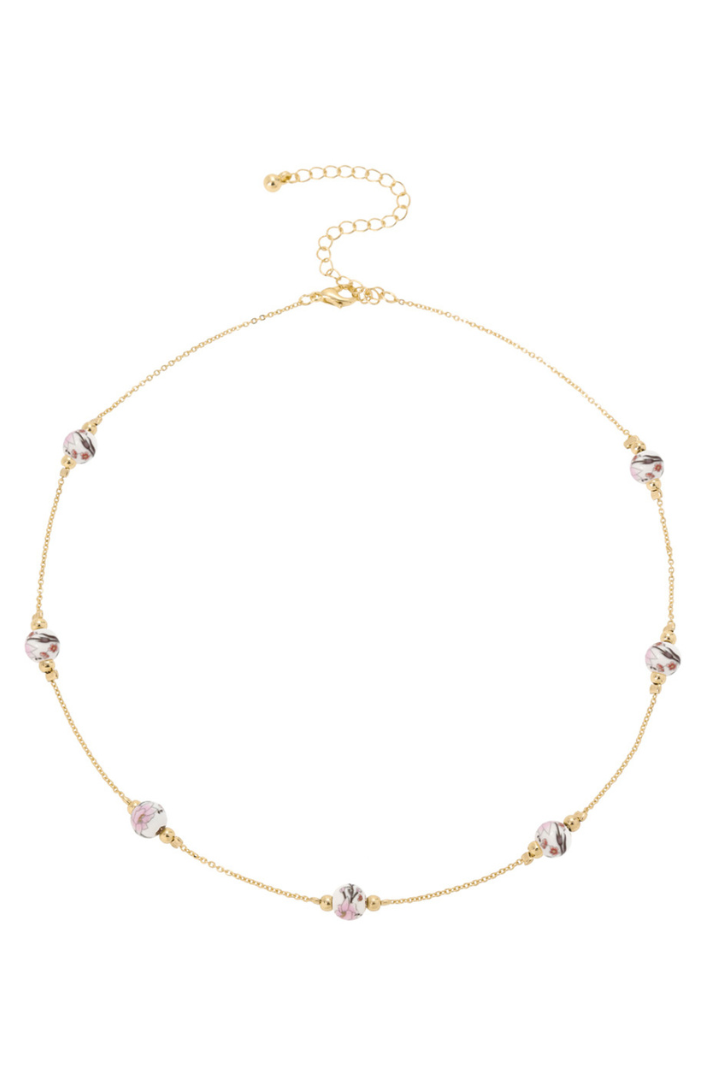 Flower Beaded Necklace