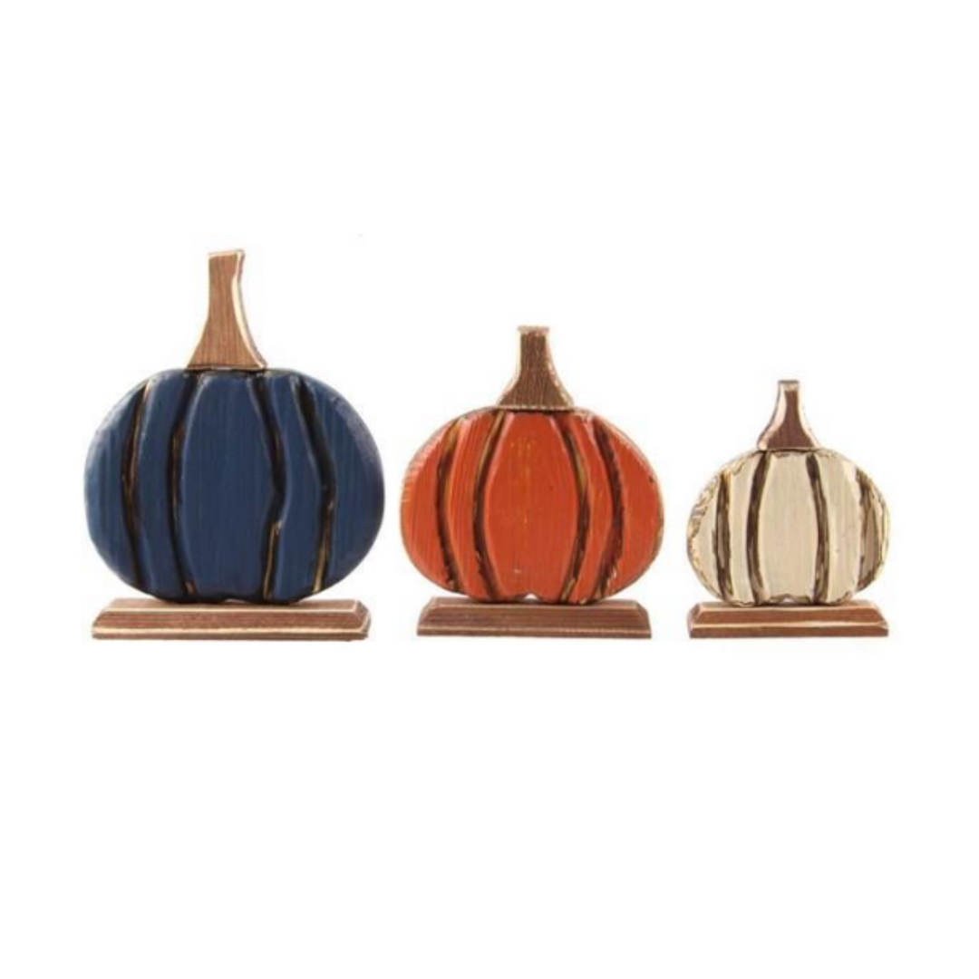 Cozy Tones Wooden Pumpkin Stand