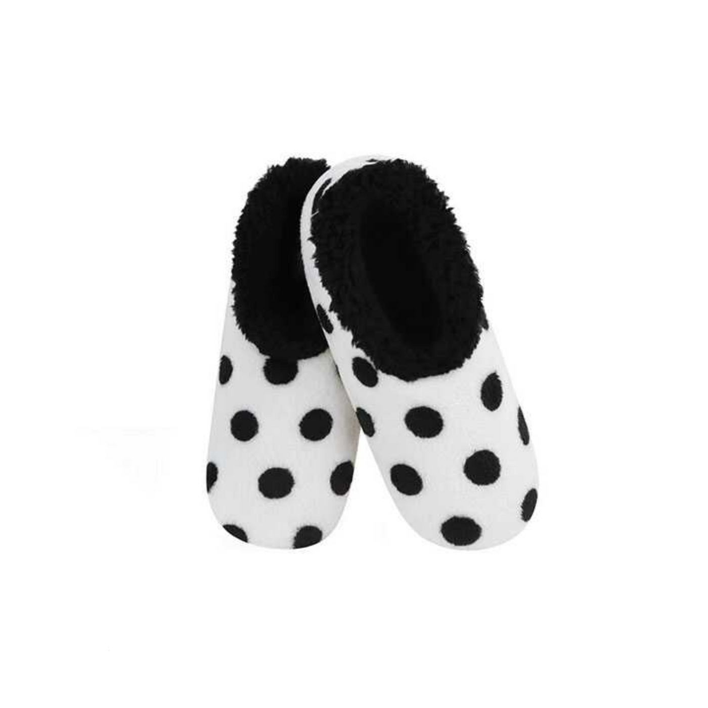 Black & White Snoozie Slippers