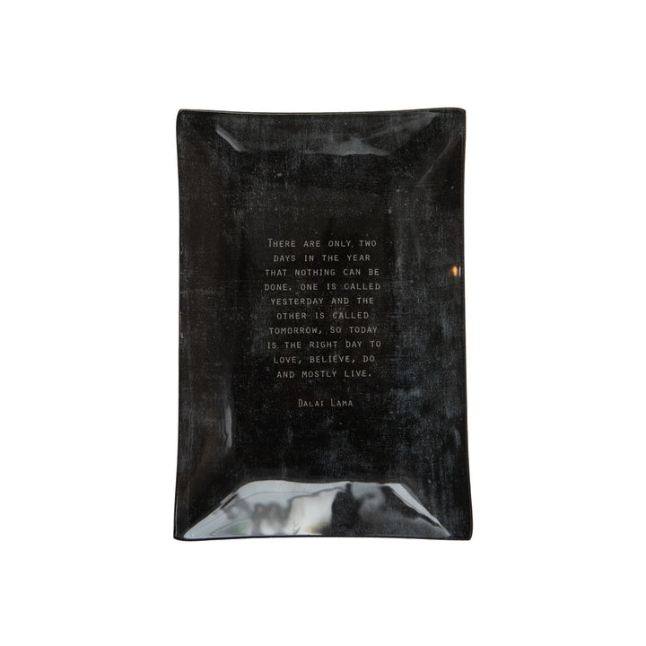 Refined Decoupage Quote Plate