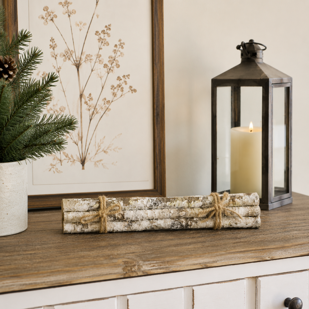 Decorative Plastic Birch Bundle 