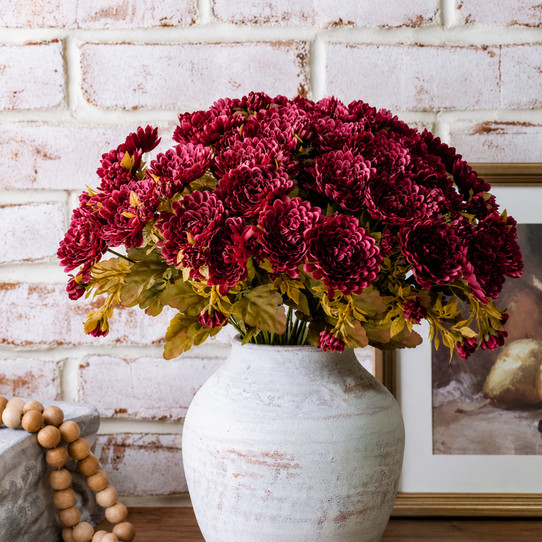 Deep Autumn Tone Mum Bush