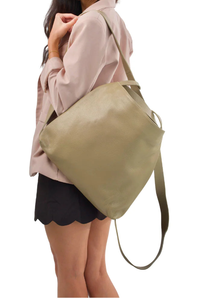 Italian Leather Tote / Backpack