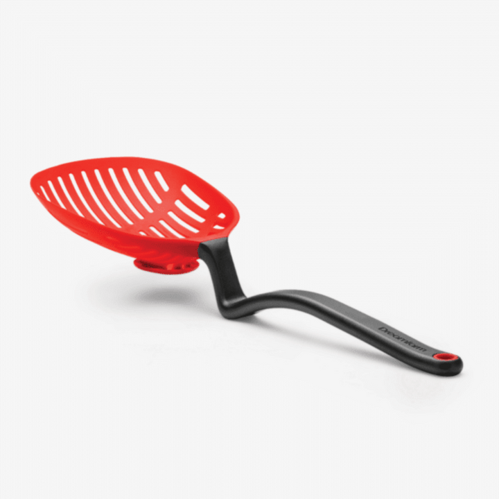 Red Lestrain Dripless Sit Up Strainer