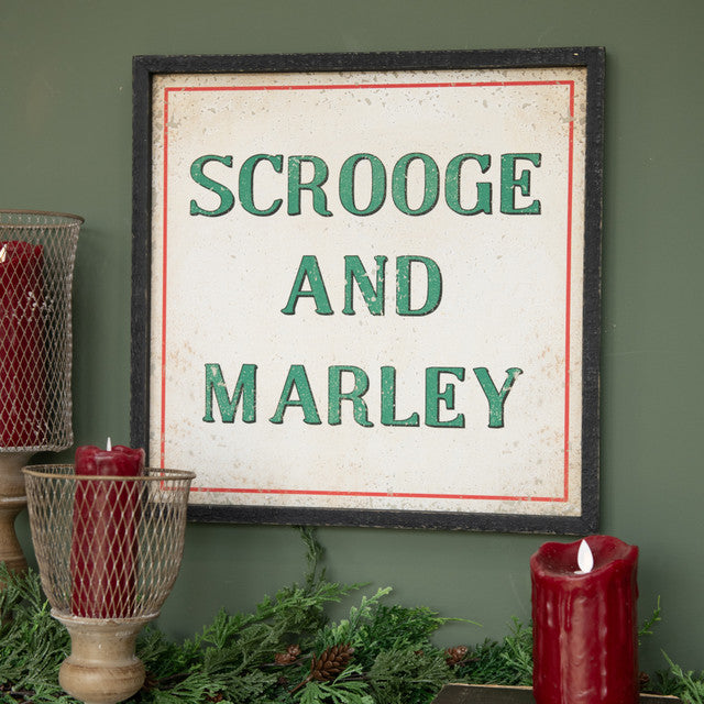 Scrooge & Marley Vintage Sign