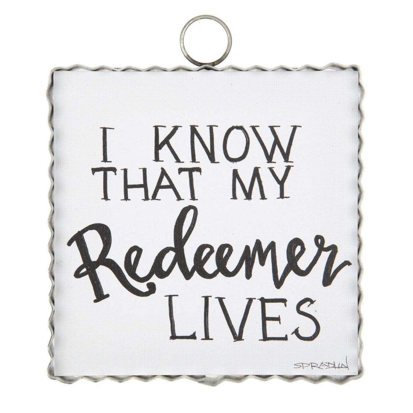Mini My Redeemer Lives Print