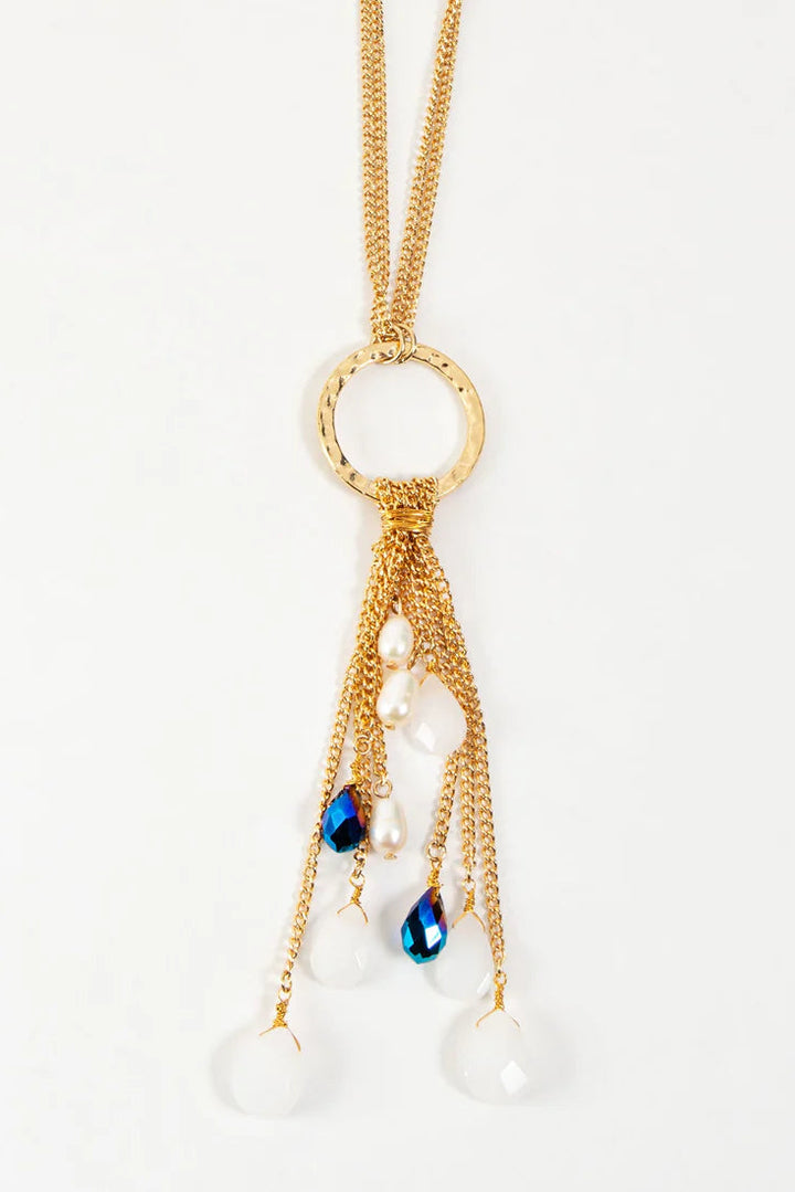 Thalia Beaded Drop Necklace