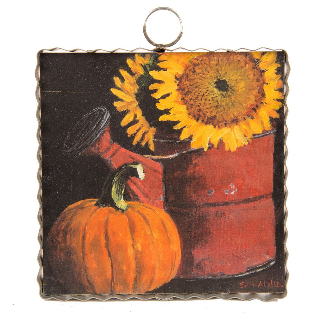 Scalloped Mini Autumn Art Plaque