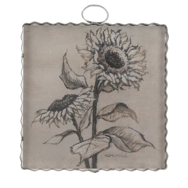 Sepia Sunflowers Mini Print