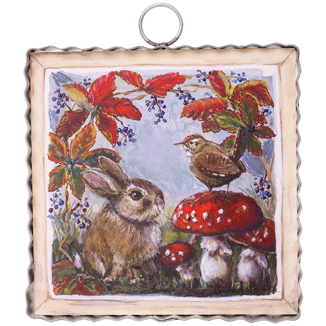 Scalloped Mini Autumn Art Plaque