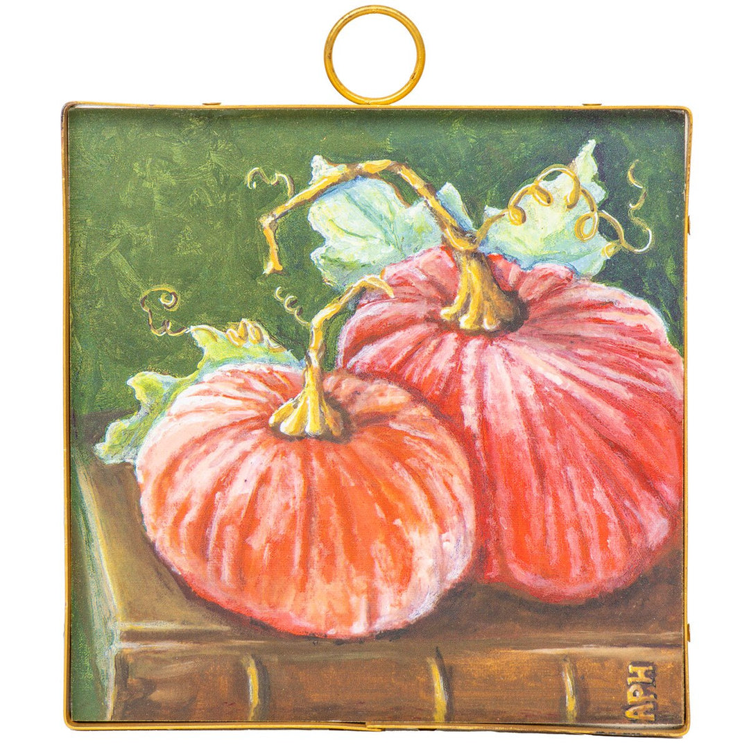 Scalloped Mini Autumn Art Plaque