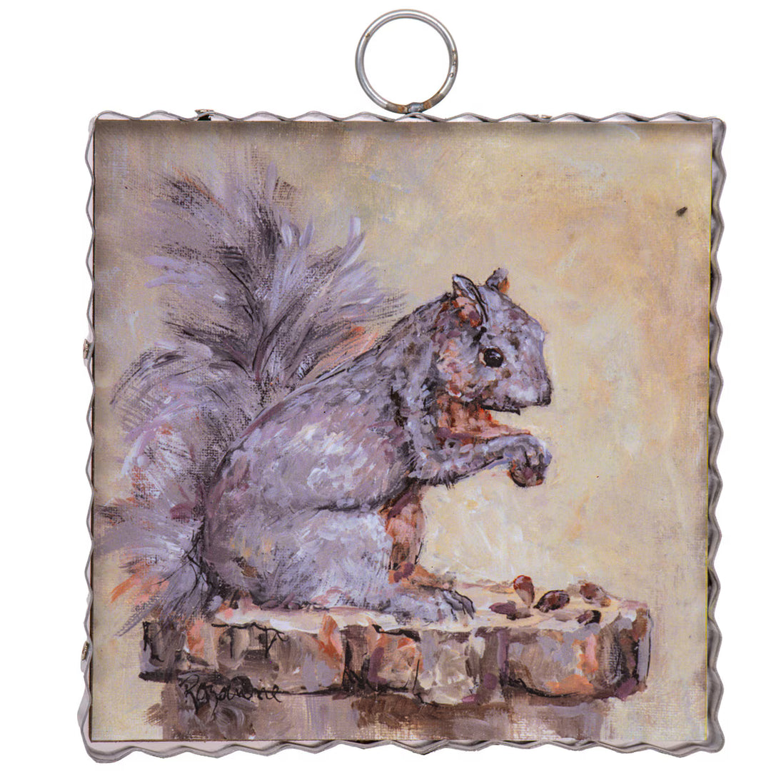 Scalloped Mini Autumn Art Plaque