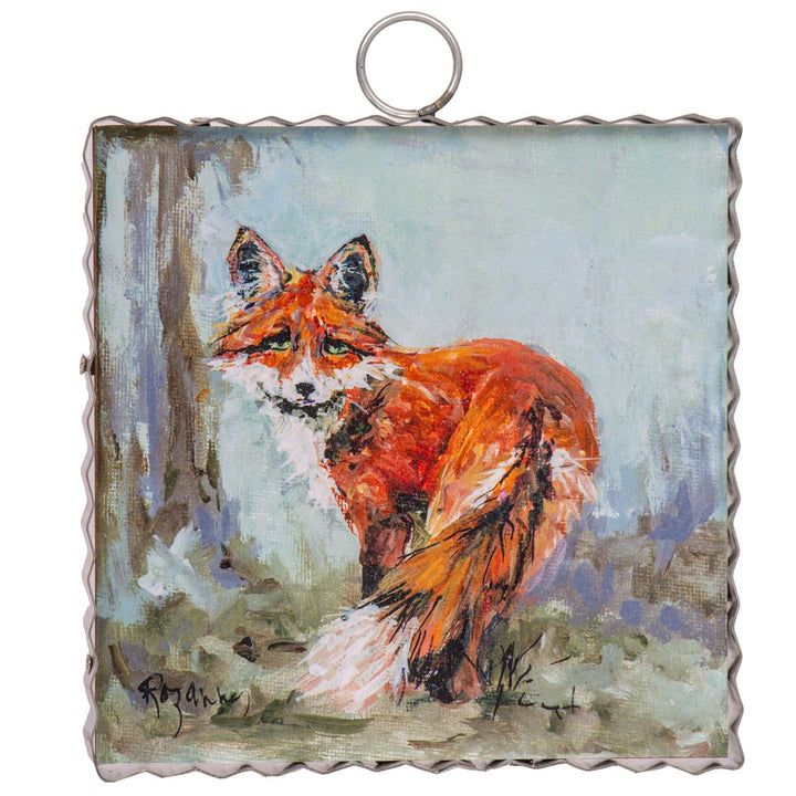 Scalloped Mini Autumn Art Plaque