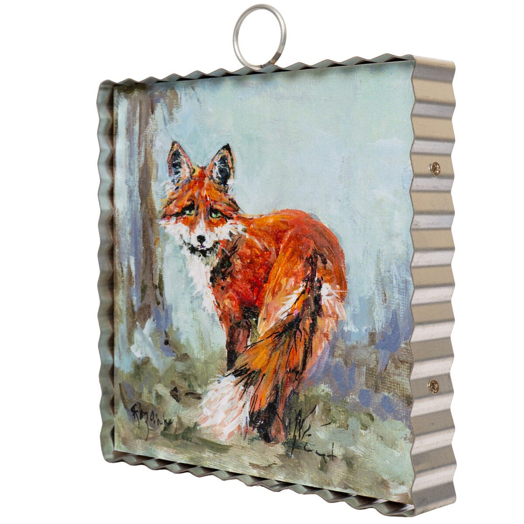 Scalloped Mini Autumn Art Plaque