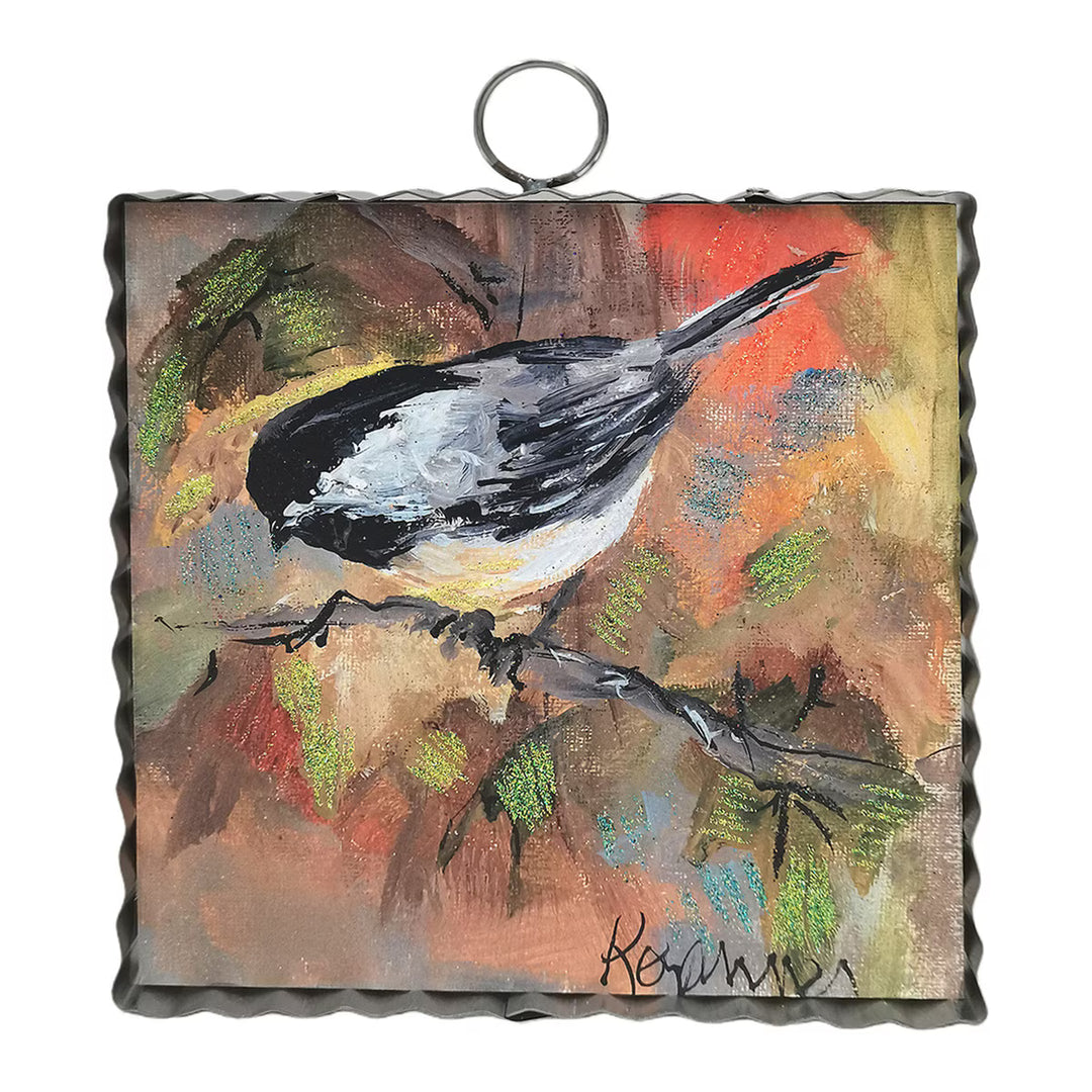 Scalloped Mini Autumn Art Plaque