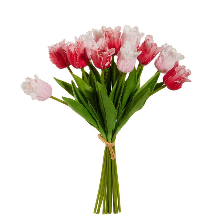 Real Touch Pink Parrot Tulip Bundle