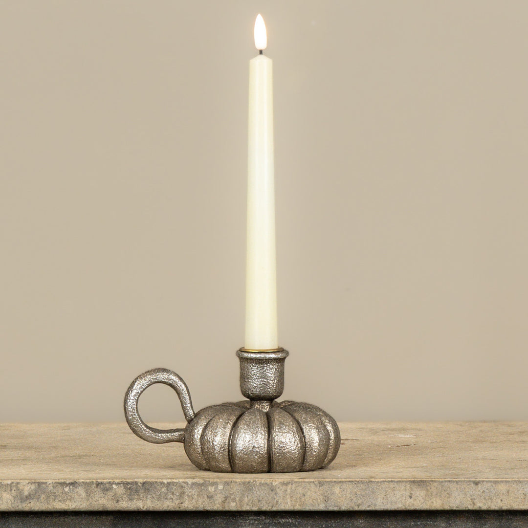 Pewter Pumpkin Taper Holder