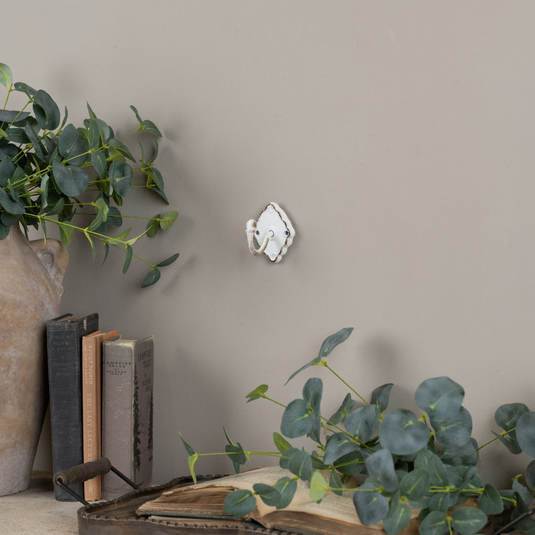 Rustic White Wall Hook