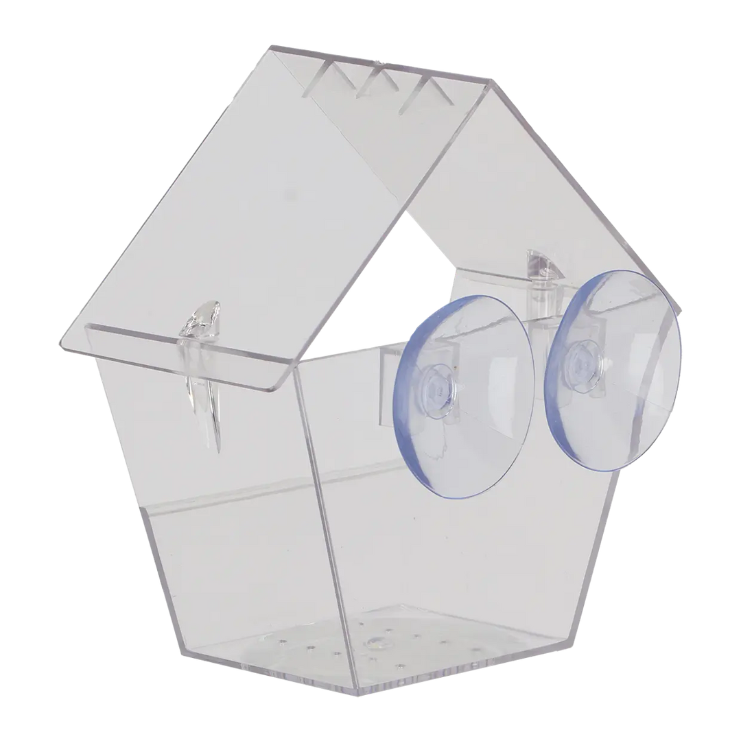 Clear House Window Bird Feeder